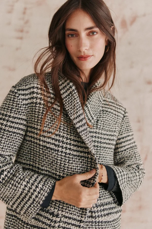 Sale Ada. Abrigo largo de cuadros Mujer Abrigos Y Chaquetas