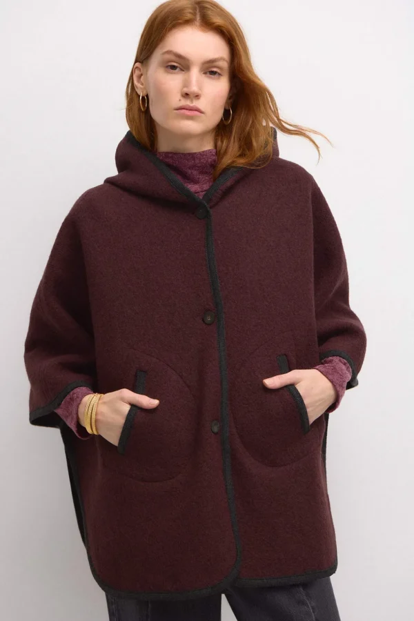 Cheap Aina. Capa de lana Mujer Abrigos Y Chaquetas