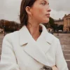 Shop Ainhoa. Abrigo corto crudo Mujer Abrigos Y Chaquetas