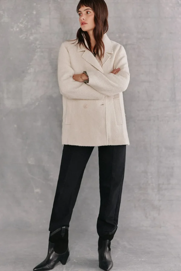 Shop Ainhoa. Abrigo corto crudo Mujer Abrigos Y Chaquetas