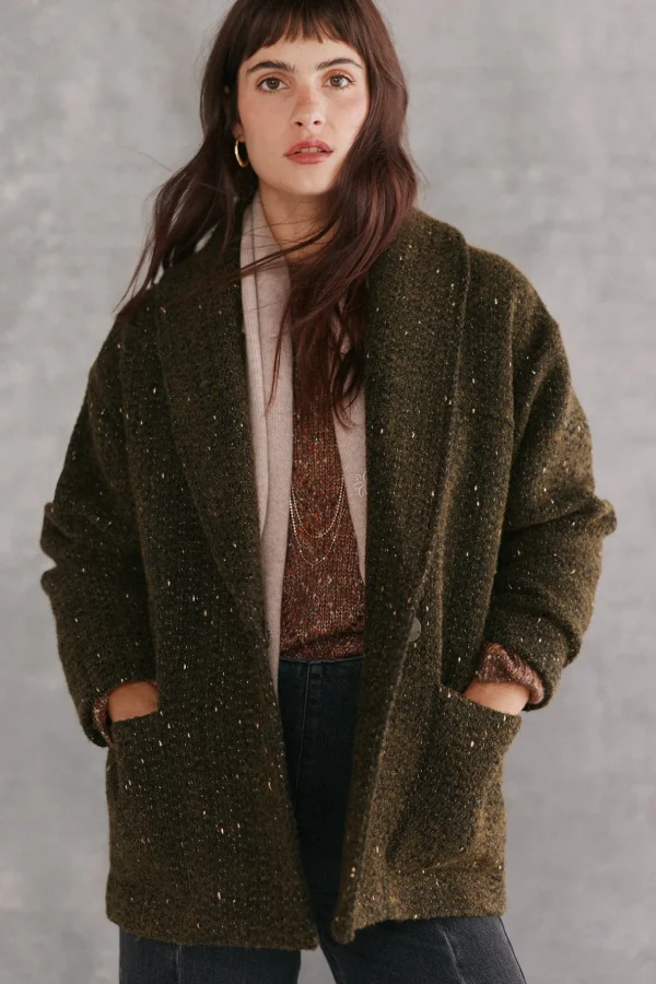 Clearance Aitana. Abrigo corto con hilo metálico Mujer Abrigos Y Chaquetas