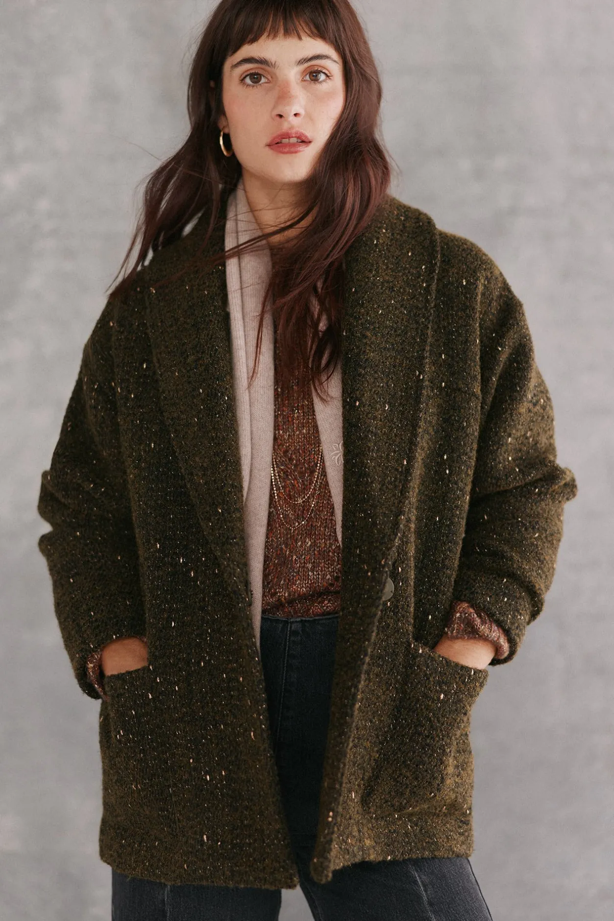 aitana_abrigo_corto_con_h_4.webp Clearance Aitana. Abrigo corto con hilo metálico Mujer Abrigos Y Chaquetas