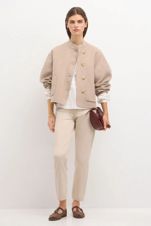 Shop Amanda. Abrigo corto de landa doble cara Mujer Abrigos Y Chaquetas