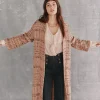 Outlet Analia. Abrigo largo fantasía Mujer Abrigos Y Chaquetas