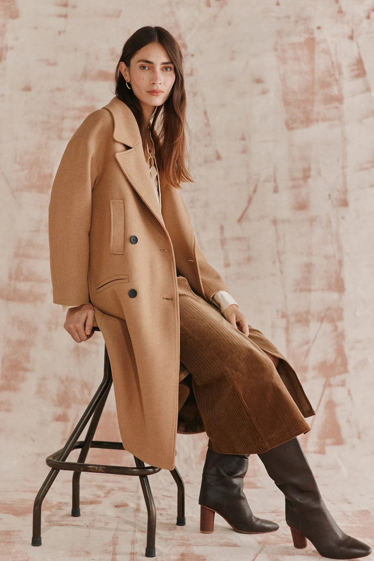 anne_abrigo_largo_de_mant_0.webp Discount Anne. Abrigo largo de Manteco Mujer Abrigos Y Chaquetas