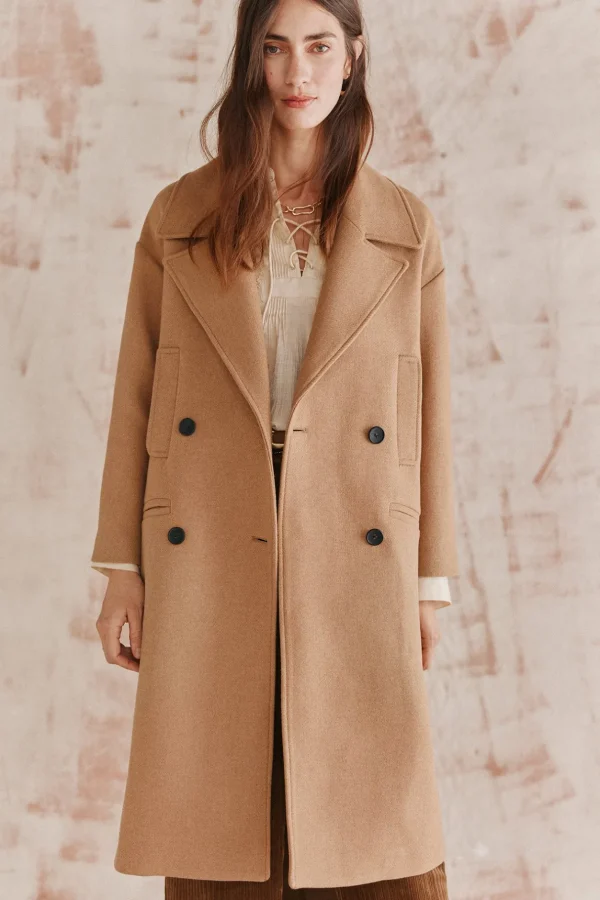 Discount Anne. Abrigo largo de Manteco Mujer Abrigos Y Chaquetas
