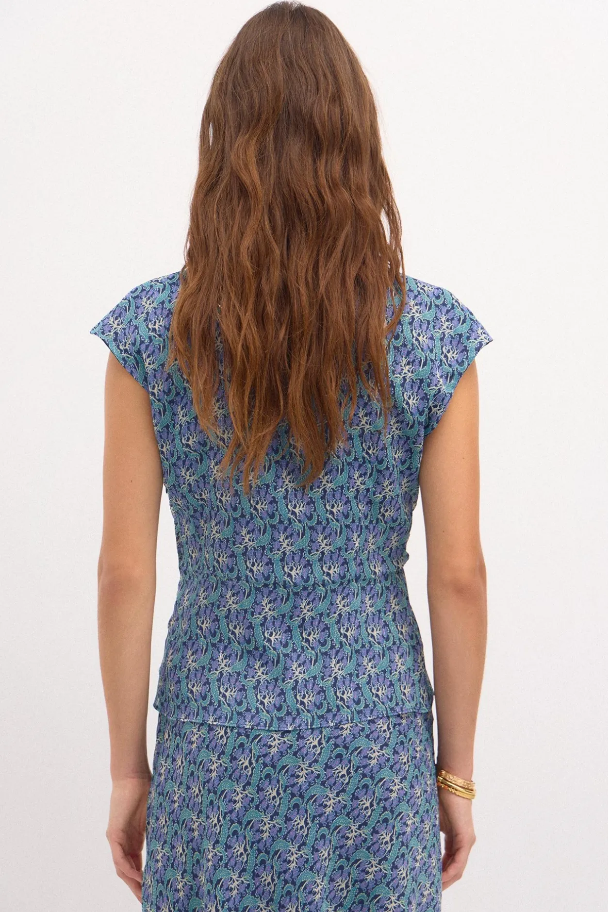 camelia_top_nudo_estampad_2.webp Store Camelia. Top nudo estampado lurex. Mujer Camisetas Y Tops