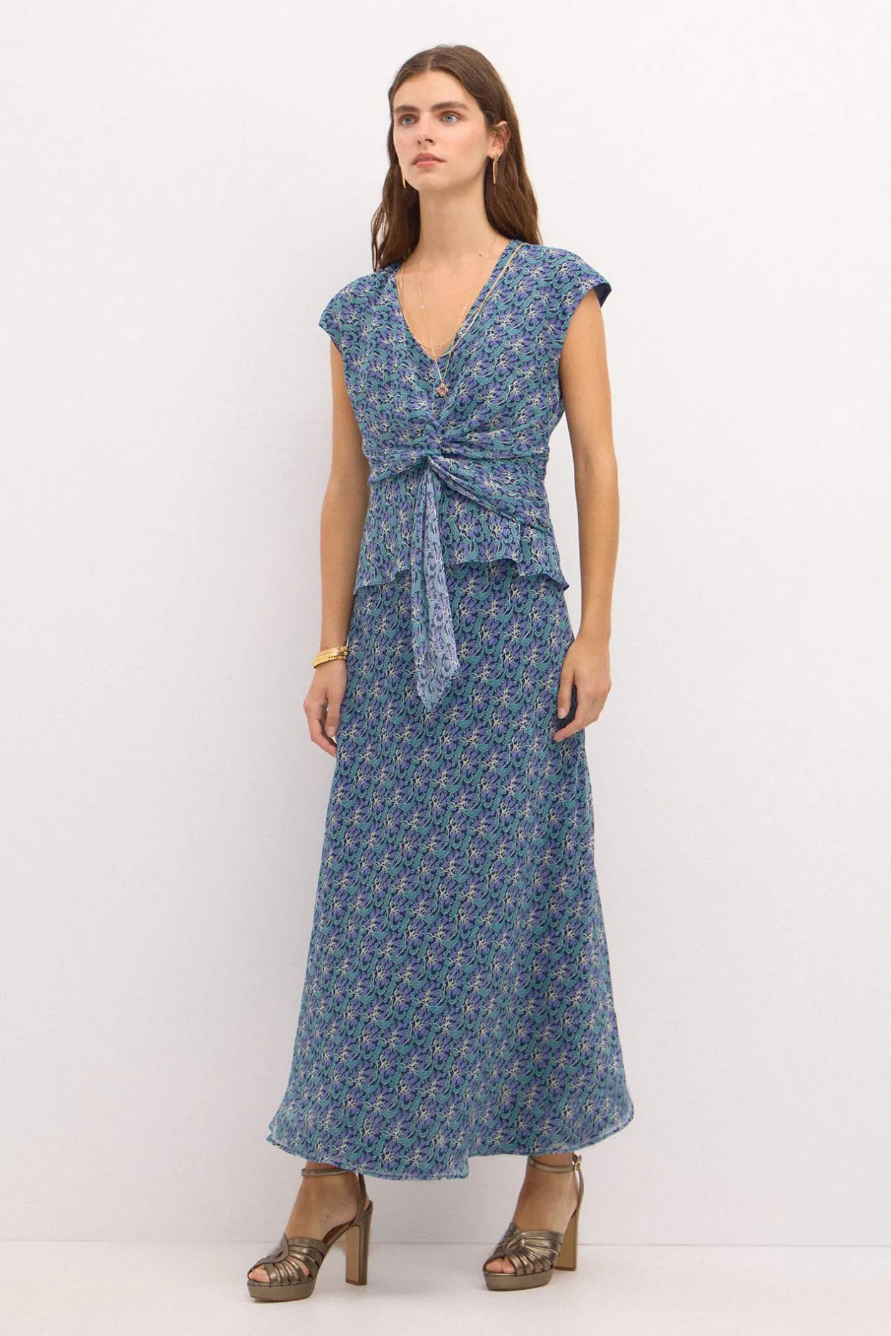 camelia_top_nudo_estampad_3.webp Store Camelia. Top nudo estampado lurex. Mujer Camisetas Y Tops