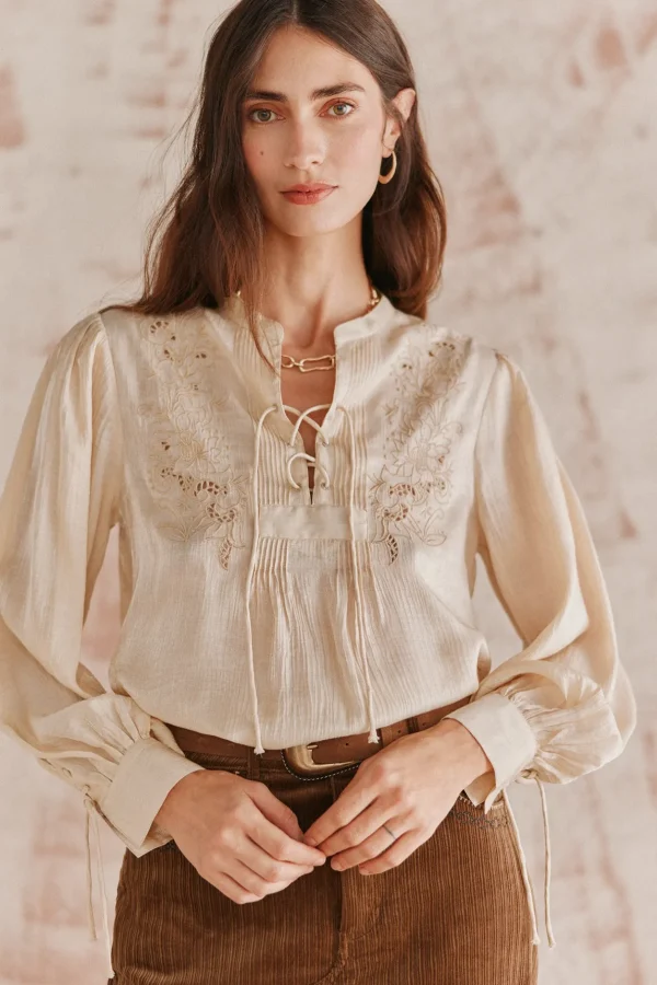 Sale Candela. Blusa bordada Mujer Blusas Y Camisas