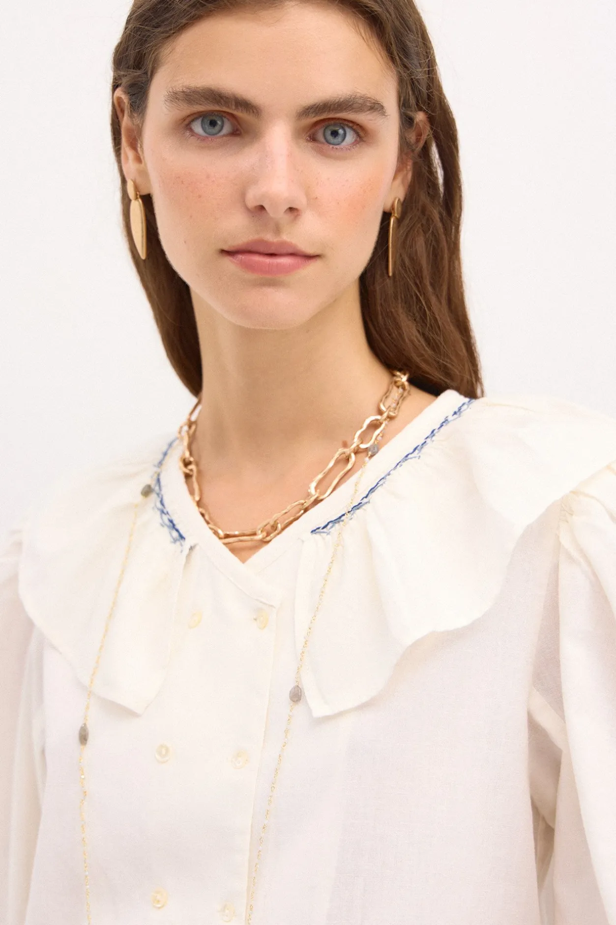 cara_blusa_algodn_1.webp Sale Cara. Blusa algodón Mujer Blusas Y Camisas
