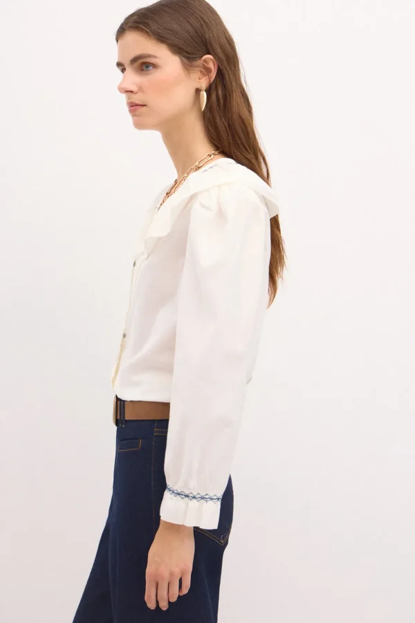 Sale Cara. Blusa algodón Mujer Blusas Y Camisas