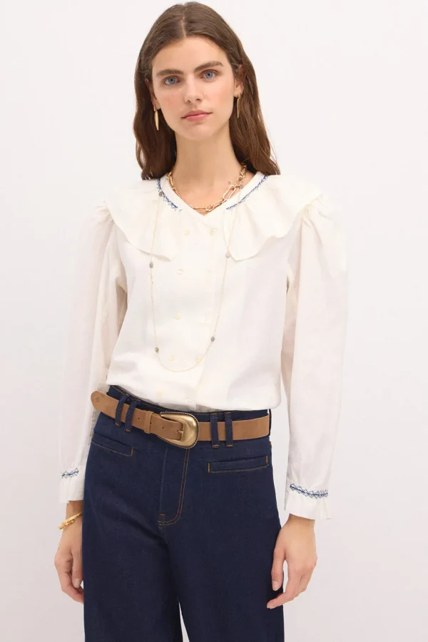 Sale Cara. Blusa algodón Mujer Blusas Y Camisas
