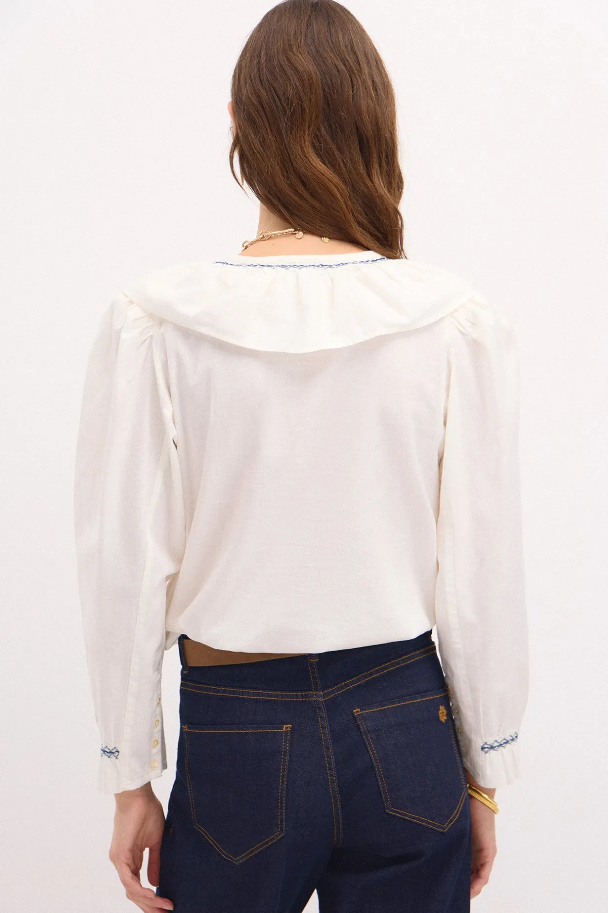cara_blusa_algodn_5.webp Sale Cara. Blusa algodón Mujer Blusas Y Camisas