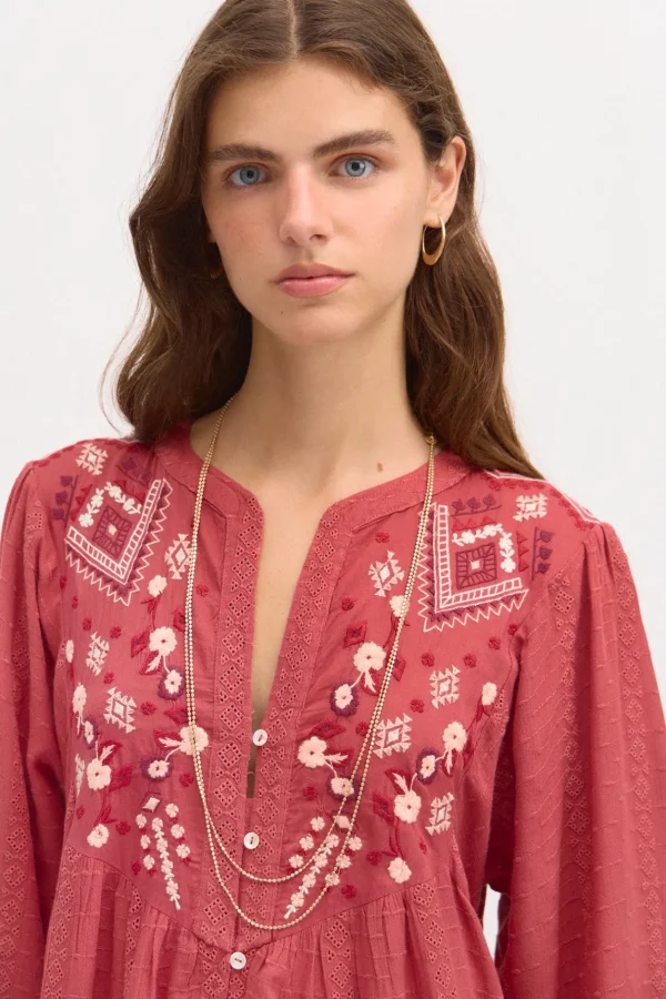New Carola. Vestido bordado. Mujer Vestidos Y Monos