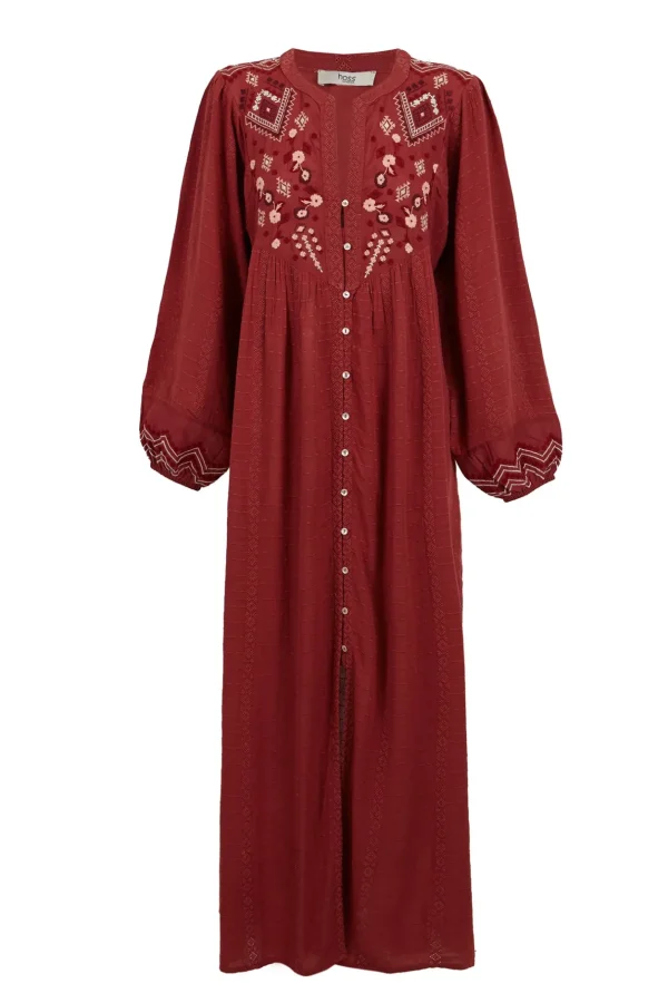 New Carola. Vestido bordado. Mujer Vestidos Y Monos