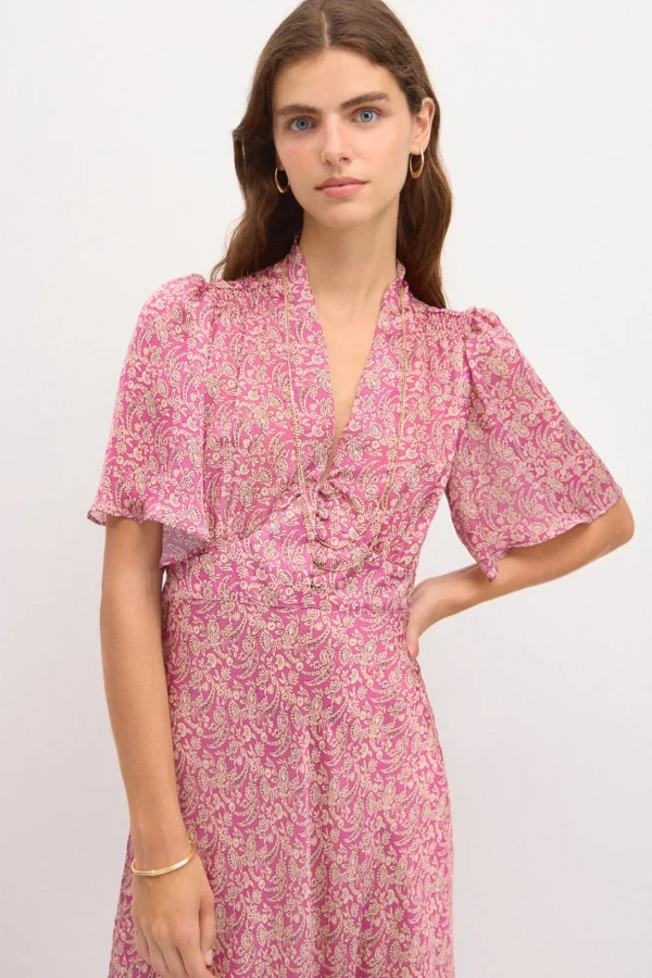 Outlet Casiopea. Vestido estampado botones. Mujer Vestidos Y Monos