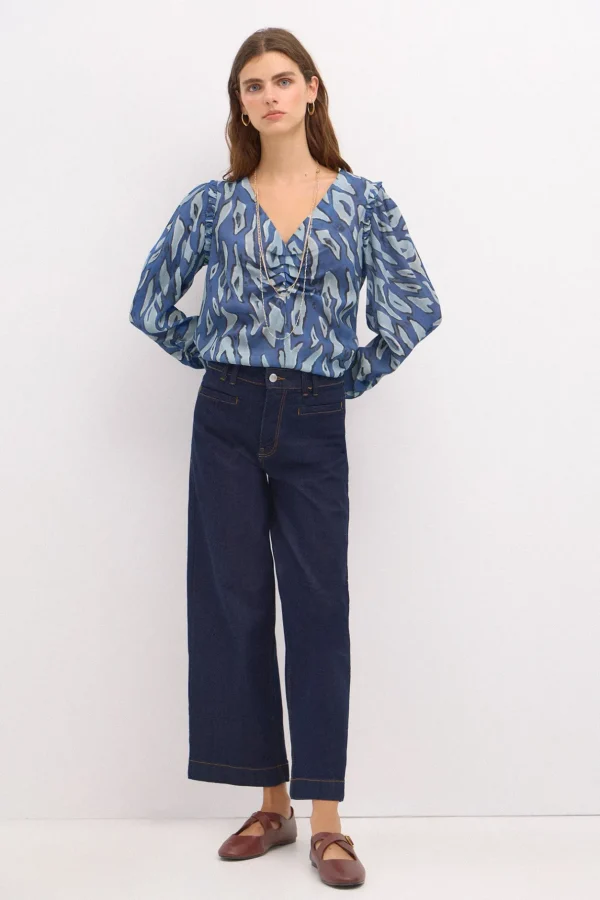 Best Sale Catrina. Blusa estampada. Mujer Blusas Y Camisas