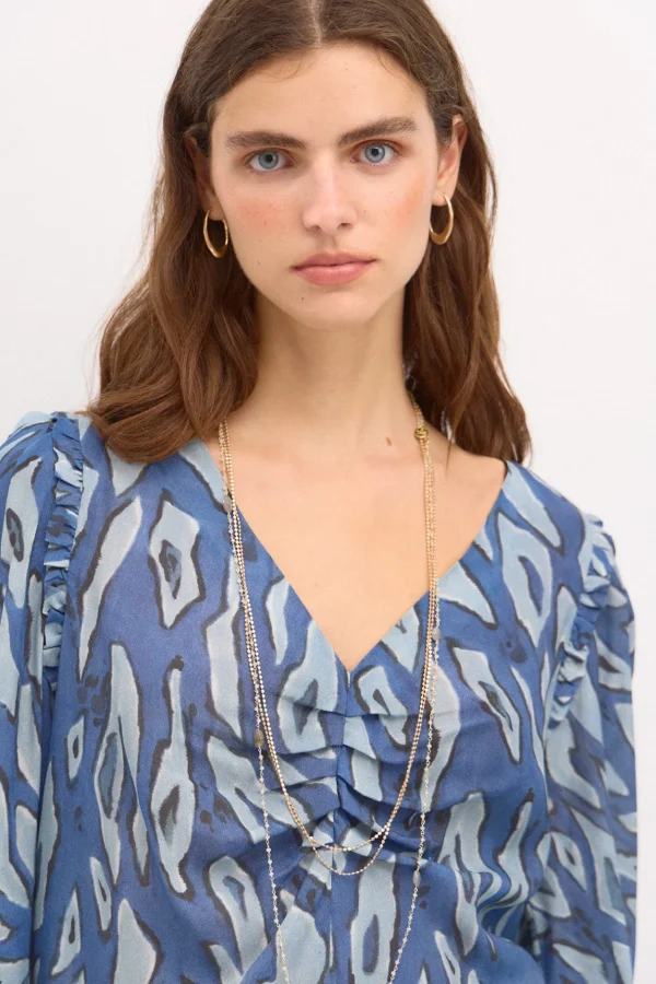 Best Sale Catrina. Blusa estampada. Mujer Blusas Y Camisas