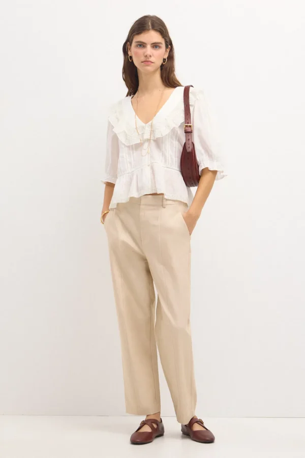 Cheap Celia. Blusa romántica. Mujer Blusas Y Camisas