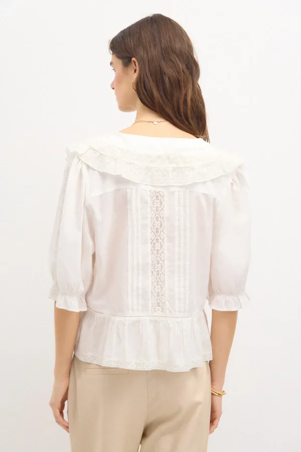 Cheap Celia. Blusa romántica. Mujer Blusas Y Camisas