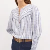 Store Celina. Blusa rayas canesú. Mujer Blusas Y Camisas