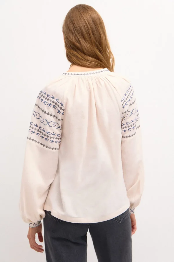 Store Cenille. Blusa bordada Mujer Blusas Y Camisas