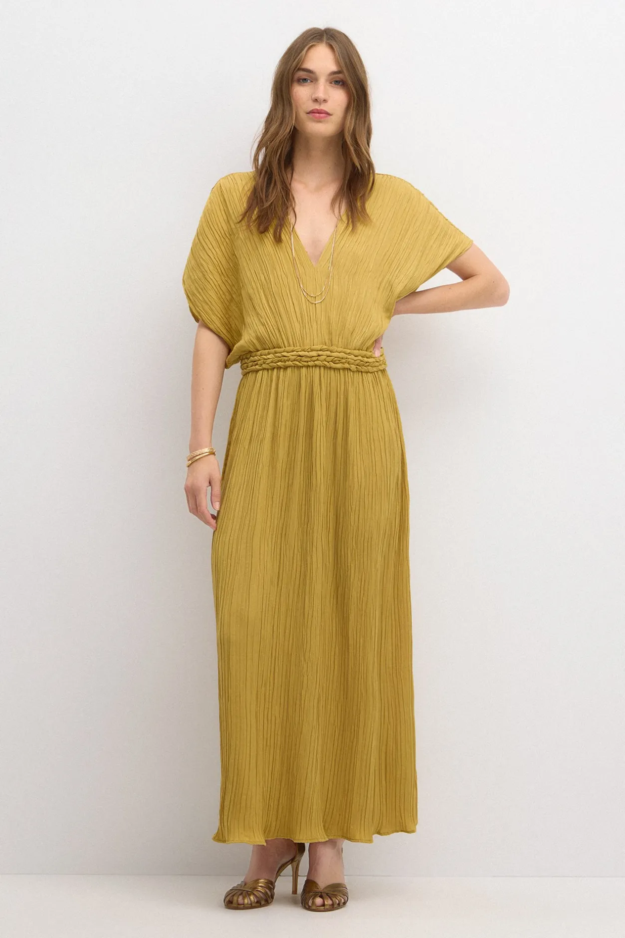 clara_vestido_plisado_0.webp Outlet Clara. Vestido plisado. Mujer Vestidos Y Monos