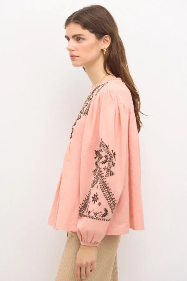 Discount Cleo. Blusa bordado étnico. Mujer Blusas Y Camisas
