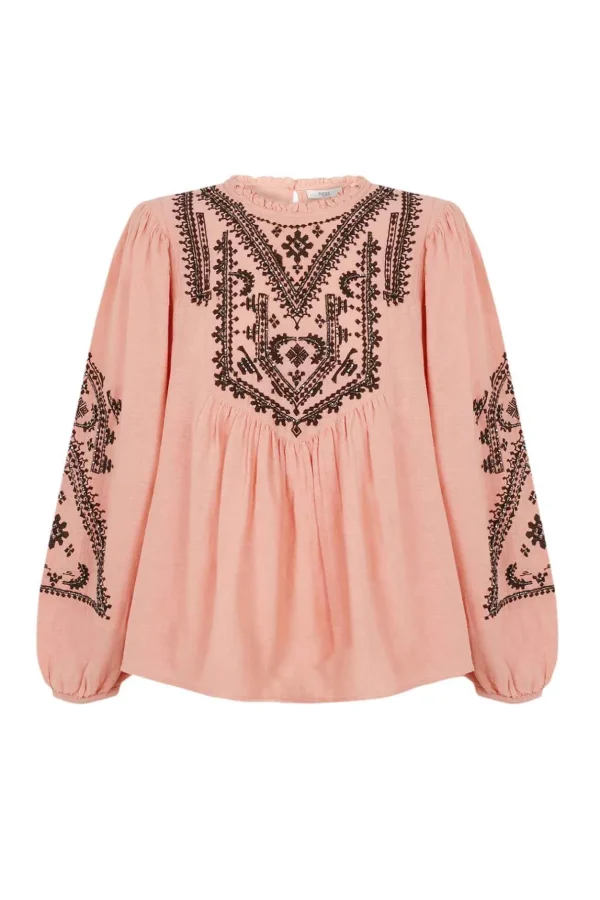 Discount Cleo. Blusa bordado étnico. Mujer Blusas Y Camisas