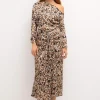 Clearance Constantina. Vestido estampado fiesta. Mujer Vestidos Y Monos
