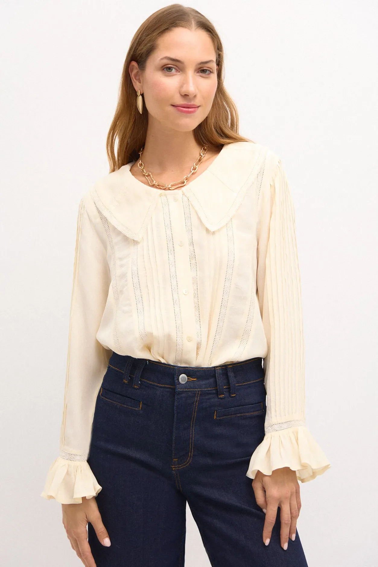 cote_blusa_pliegues_2.webp Clearance Cote. Blusa pliegues Mujer Blusas Y Camisas