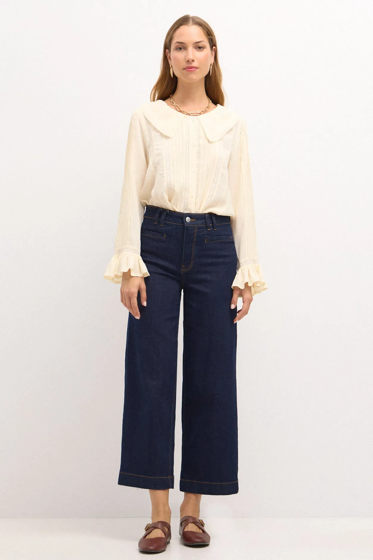 cote_blusa_pliegues_3.webp Clearance Cote. Blusa pliegues Mujer Blusas Y Camisas