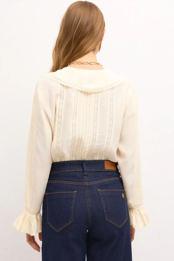 Clearance Cote. Blusa pliegues Mujer Blusas Y Camisas