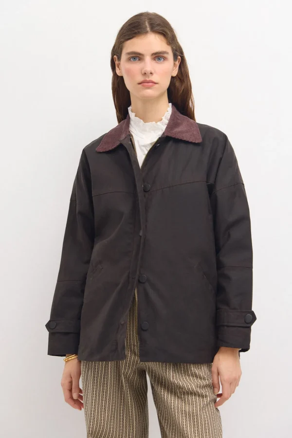 Discount Dalila. Parka corta encerada Mujer Abrigos Y Chaquetas
