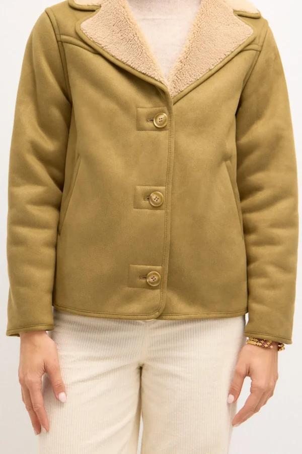 Online Dania. Chaqueta doble faz corta Mujer Abrigos Y Chaquetas