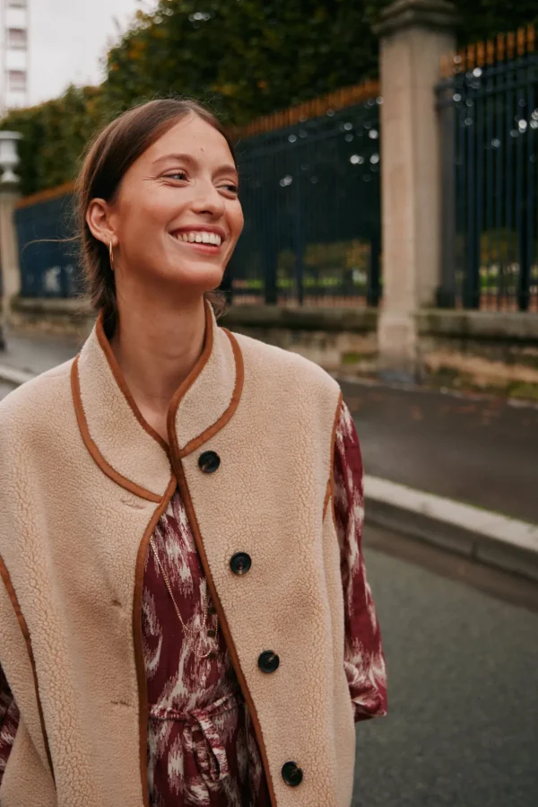 Flash Sale Daria. Chaleco doble faz corto Mujer Chalecos | Abrigos Y Chaquetas