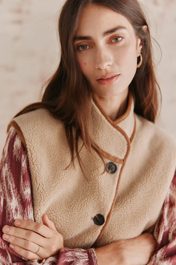 Flash Sale Daria. Chaleco doble faz corto Mujer Chalecos | Abrigos Y Chaquetas