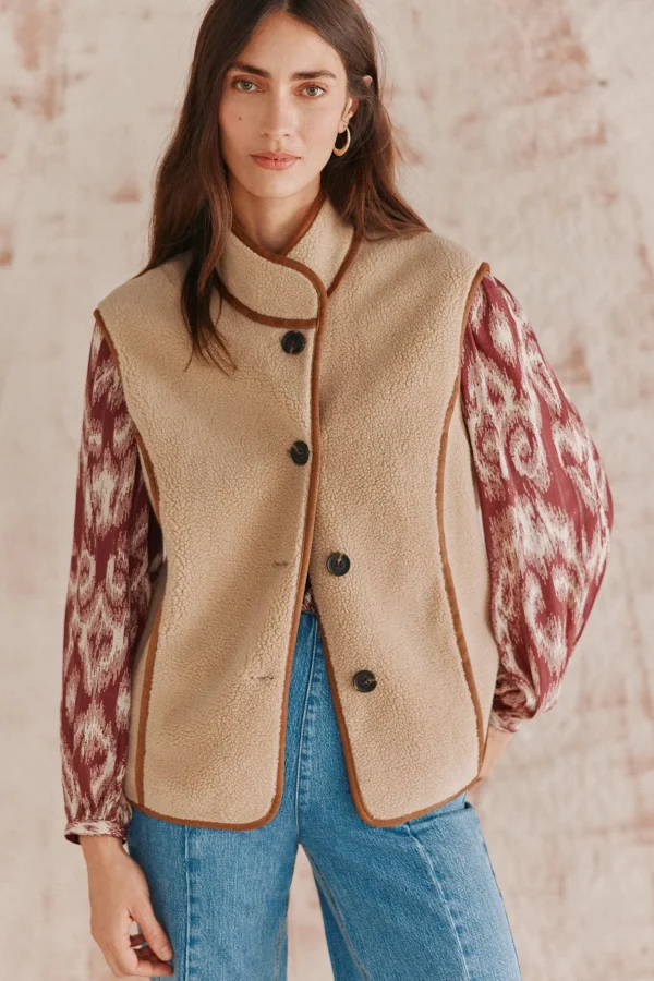 Flash Sale Daria. Chaleco doble faz corto Mujer Chalecos | Abrigos Y Chaquetas