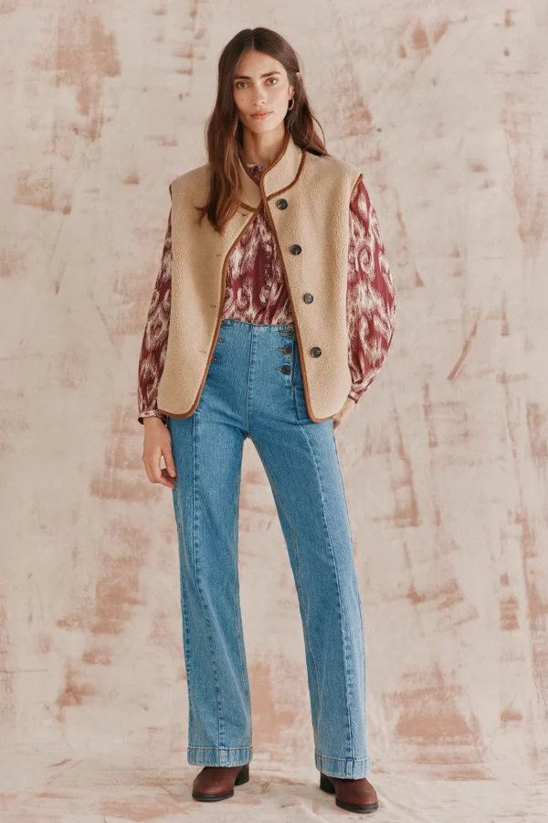 Flash Sale Daria. Chaleco doble faz corto Mujer Chalecos | Abrigos Y Chaquetas