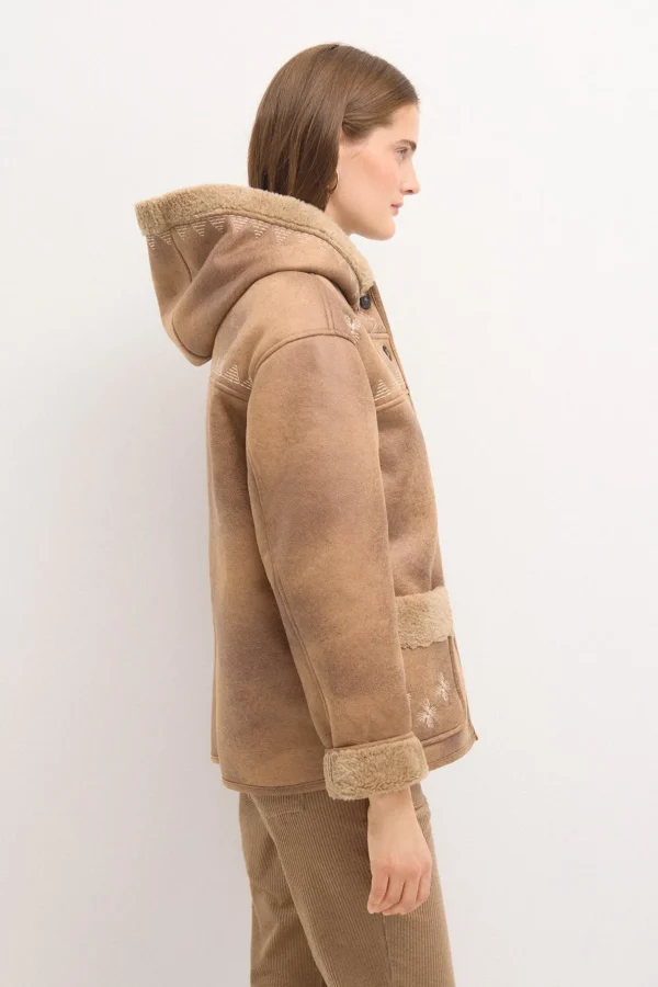 New Davina. Abrigo doble faz bordado Mujer Abrigos Y Chaquetas