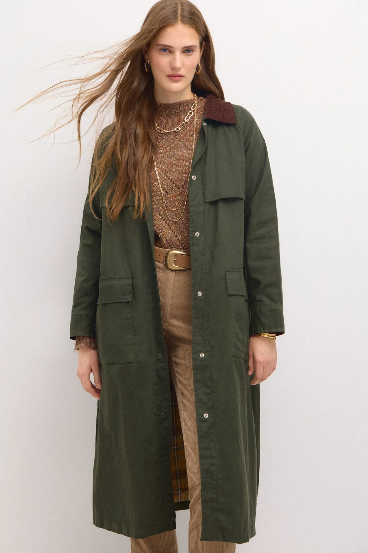 desir_parka_larga_encerad_0.webp Clearance Desiré. Parka larga encerada Mujer Abrigos Y Chaquetas