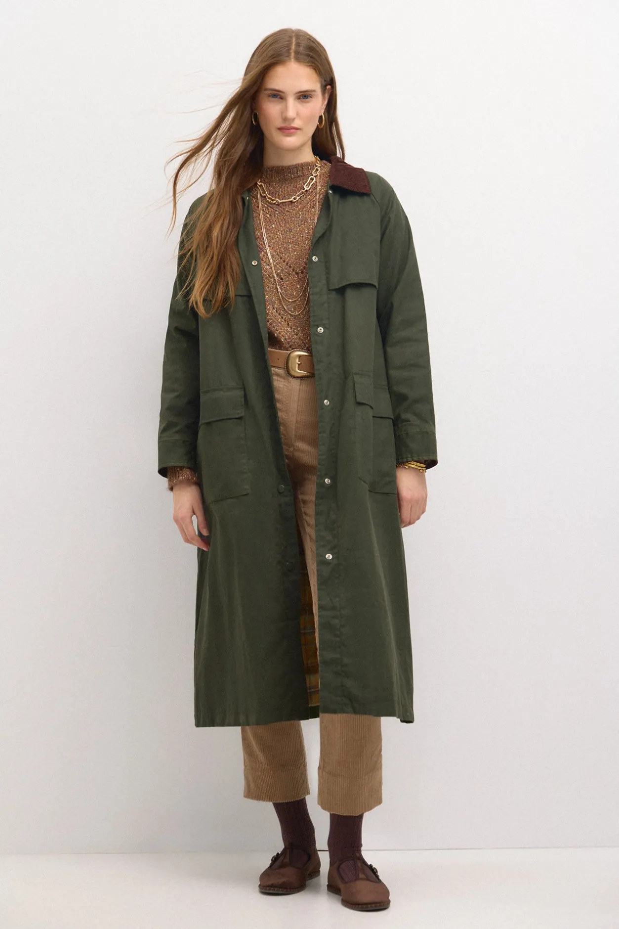 desir_parka_larga_encerad_2.webp Clearance Desiré. Parka larga encerada Mujer Abrigos Y Chaquetas
