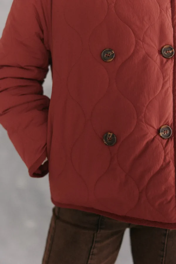 Sale Diana. Chaqueta acolchada con botones Mujer Abrigos Y Chaquetas