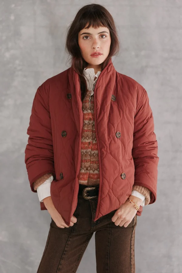 Sale Diana. Chaqueta acolchada con botones Mujer Abrigos Y Chaquetas
