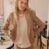 Shop Edith. Americana corta de cuadros Mujer Blazers