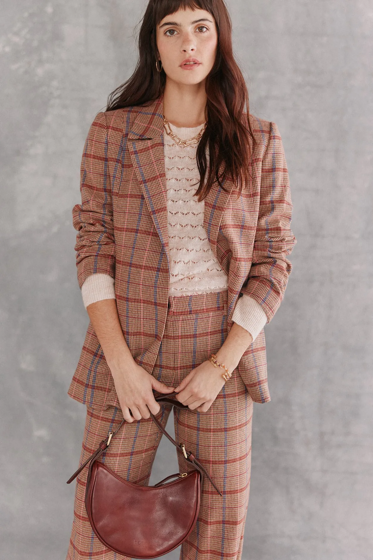 elisa_americana_de_cuadro_0.webp Shop Elisa. Americana de cuadros Mujer Blazers