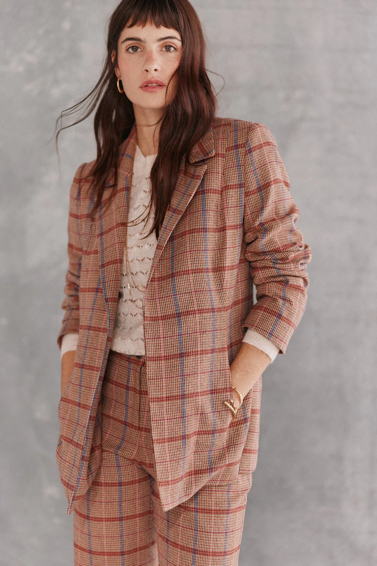 elisa_americana_de_cuadro_2.webp Shop Elisa. Americana de cuadros Mujer Blazers