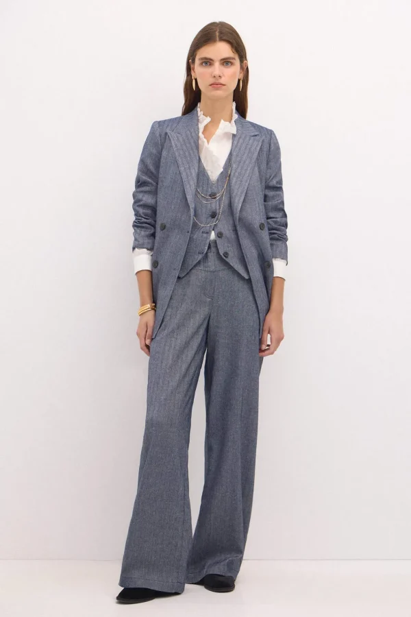 Cheap Elsa. Americana cruzada de espiga Mujer Blazers