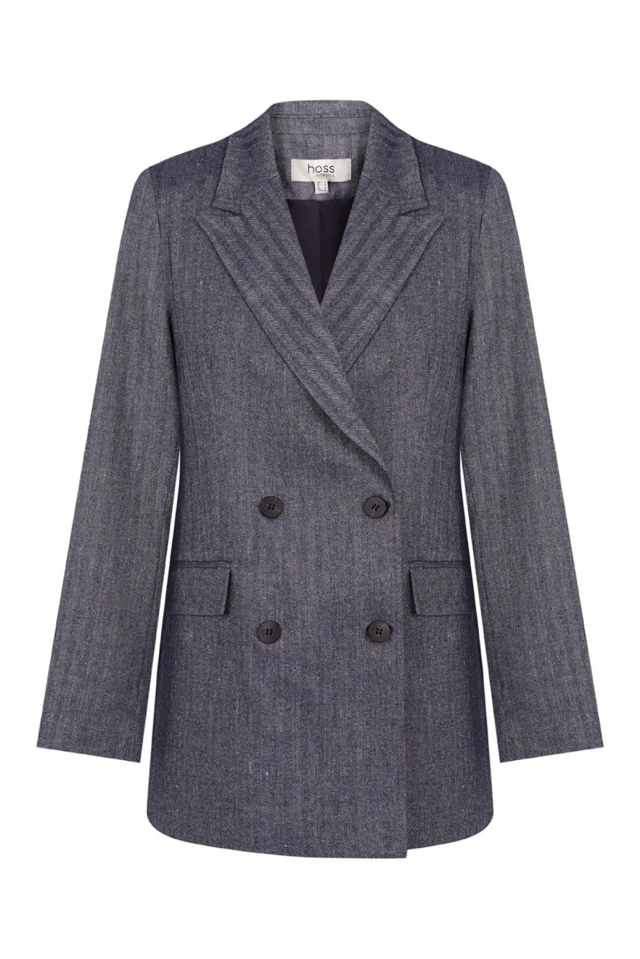 elsa_americana_cruzada_de_6.webp Cheap Elsa. Americana cruzada de espiga Mujer Blazers