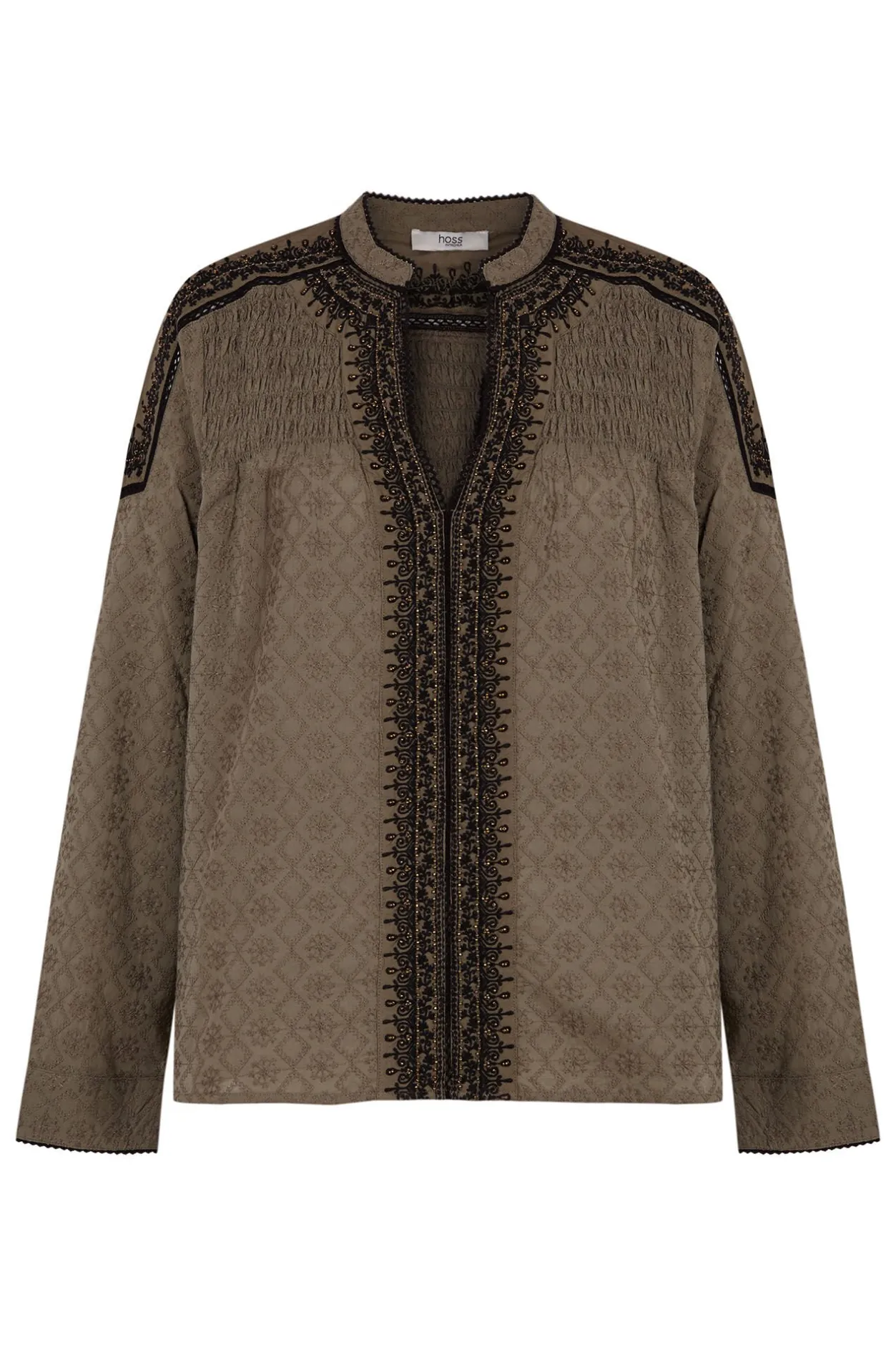 fabiola_blusa_bordada_cue_5.webp Discount Fabiola. Blusa bordada cuentas. Mujer Blusas Y Camisas